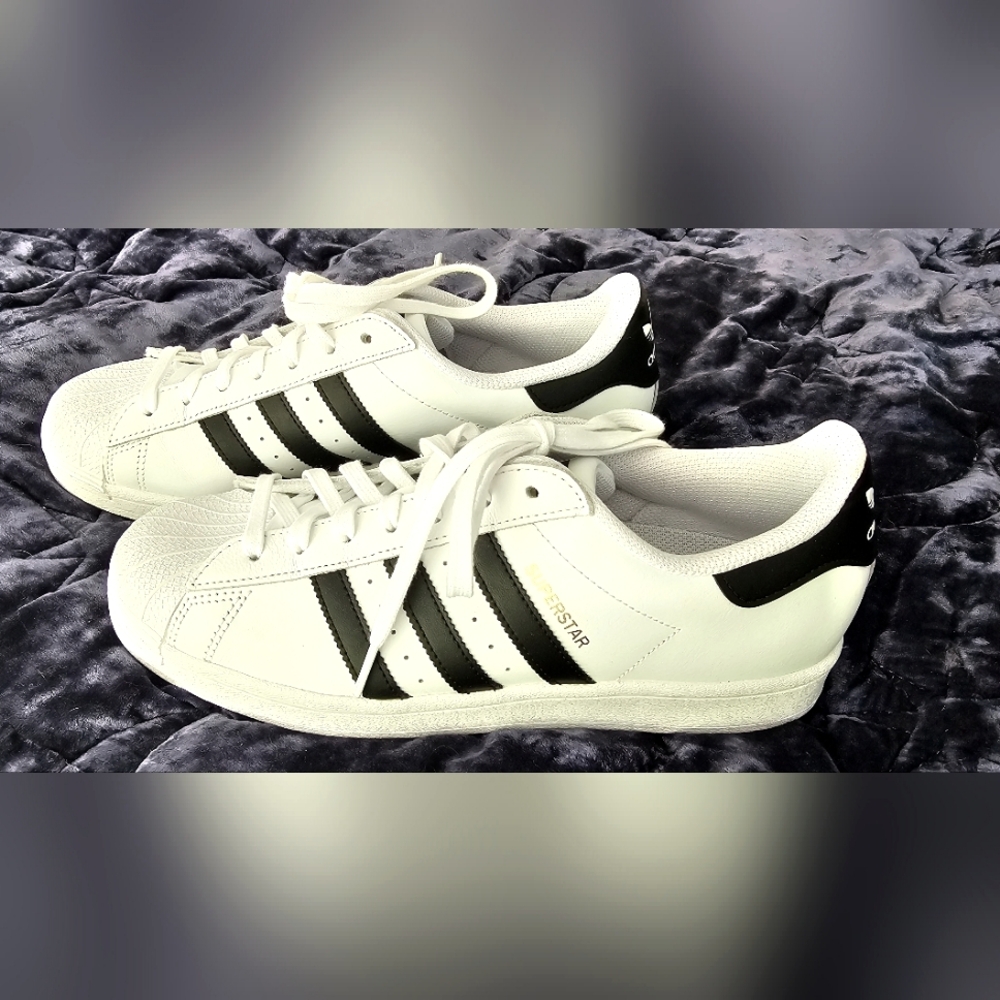 Adidas Superstar Leather Unisex Shoes  M 8.5/W 9.5